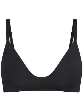 Skims Tshirt Demi Bra - NWOT - Wireless Plunge Bra - 36A - Black Onyx